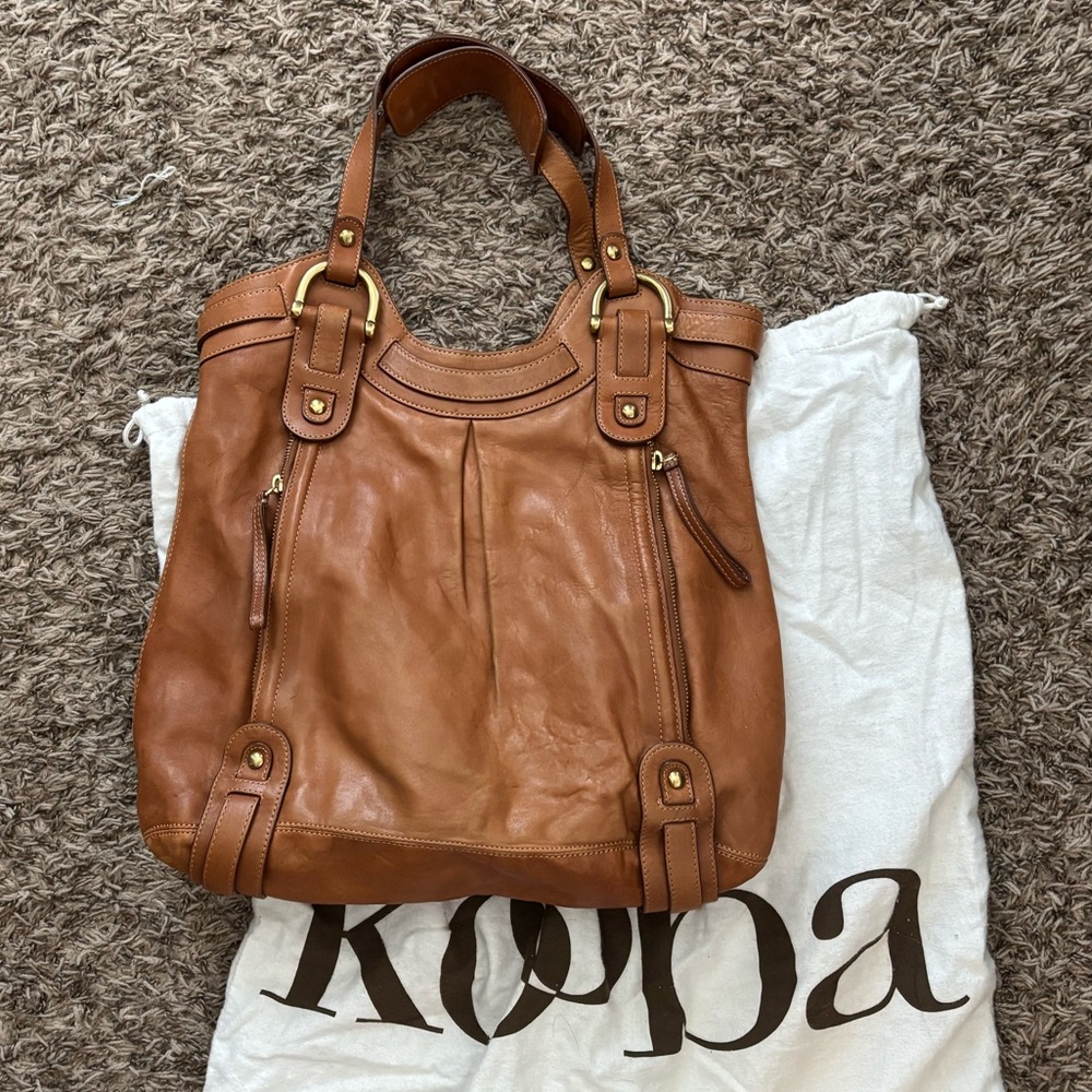 Kooba Avery Tan Leather Purse